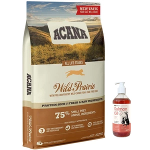 Acana Wild Prairie Cat 4.5kg+LAB V Ulei de somon pentru câini și pisici 500ml