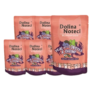 Dolina Noteci Superfood Carne de vițel cu homar și creveți 10x85g