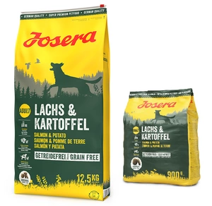 JOSERA Somon și cartofi - fără cereale 12,5kg+JOSERA Lachs & Kartoffel 900g