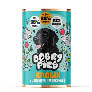 Dobry Pies  Iepure cu mere și morcov 400g