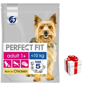 Perfect Fit  Adult 1+ Rase mici cu pui 6 kg+Surpriză Pentru Câine