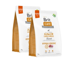 BRIT CARE Câine hipoalergenic Junior rasă mare Miel 2x3kg