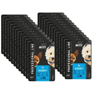 SUPER BENO Adult mic și mediu plic cu iepure 24x100g