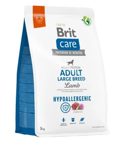 BRIT CARE Câine hipoalergenic adult rasă mare miel 3 kg