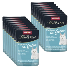 ANIMONDA Vom Feinsten Raffinesse pui cu cârnați negri în jeleu 18x85g