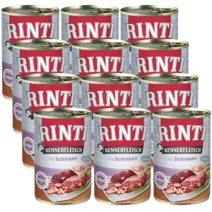 Rinti Kennerfleisch Schinken hrană umedă pentru câini – șuncă 12x400g