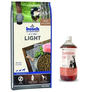 BOSCH Light 12.5kg+LAB V Ulei de somon pentru câini și pisici 1000ml