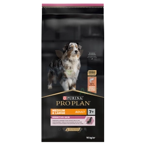 Purina Pro Plan Medium &amp; Large 7+ Sensitive Optiderma Somon &amp; Orez 14 kg + O SURPRIZĂ PENTRU CÂINELE TĂU!!!