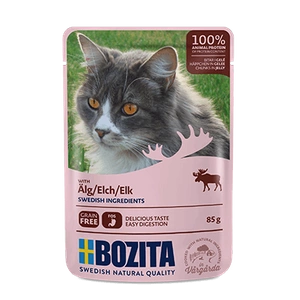 BOZITA Bucati in jeleu cu elan 85g