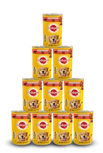 Pedigree Hrană umedă Pentru câini adulți Jeleu de carne de vită  12x1200g