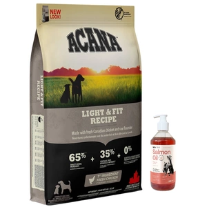 Acana Heritage Light & Fit Dog 6kg+LAB V Ulei de somon pentru câini și pisici 500ml