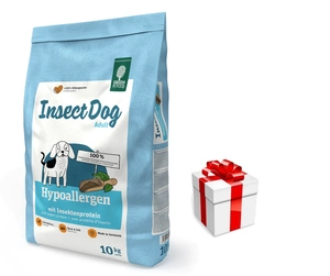 GREEN PETFOOD InsectDog Hypoallergen 10kg + Surpriză pentru câini