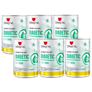 Disugual Hrană umedă pentru câini Veterinary DIABETIC Pui (adult) 6x400g