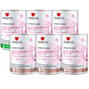 Hrană umedă pentru câini Disugual Veterinară HIPOALERGENICĂ pentru mistreț/iepure (adult) 6x400g