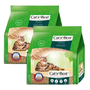 JRS Cats Best Sensitive (Green Power) nisip pentru pisici 2x(8L/2,9kg)