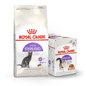 ROYAL CANIN Sterilised 10kg + 12 pliculețe de hrană umedă GRATUIT!!!