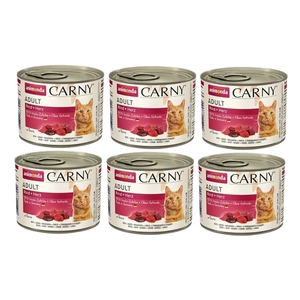 Animonda Cat Carny Adult Carne de vită și inimi 6x200g