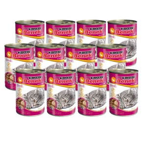 Super Benek KOT bucăți fără cereale cu rață în sos 12x415 g