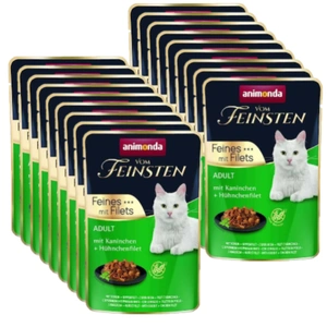 ANIMONDA Cat Vom Feinsten Adult Rabbit + Chicken Fillet 18x85g pungă