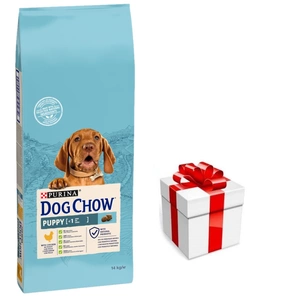 Purina Dog Chow Cățeluș cu pui 14kg+SURPRIZĂ PENTRU CÂINE