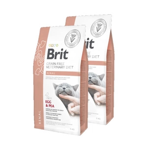 Brit Grain Free Veterinary Diet Cat Renal Ouă și mazăre 2x5kg