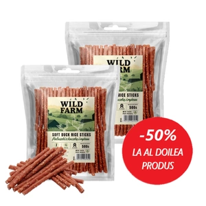 WILD FARM rață și orez sticks 2x500g tratează câinii
