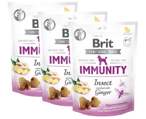Brit Care Dog Snack funcțional pentru imunitate și protecție împotriva insectelor 3x150g