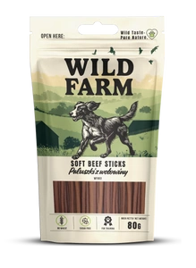 WILD FARM bețișoare de vită 80g tratează câinii