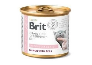Brit Grain Free Veterinary Diet Cat Hypoallergenic Somon și mazăre 200 g