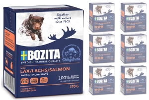 BOZITA Dog: Somon în jeleu 6x370g