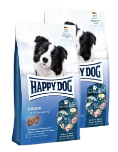HAPPY DOG FitVital Junior, hrană uscată, pentru căței, 7–18 luni, 2 x 10 kg
