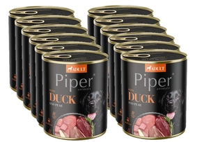 DOLINA NOTECI Piper pentru câini cu rață și pară 12x800g