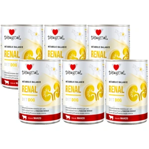 Disugual Hrană umedă pentru câini Veterinary RENAL Carne de vită (adult) 6x400g