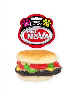 Pet Nova DOG LIFE STYLE Hamburger cu stropi, brânză și sos 9cm