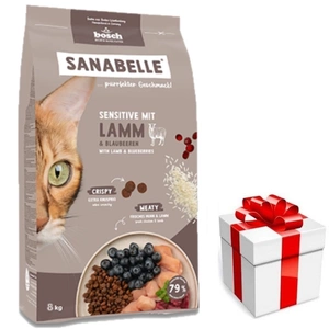 BOSCH Sanabelle Adult Sensitive Lamm 8kg+ SURPRIZĂ PENTRU PISICI