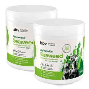 Lab-v Alge marine – o sursă naturală de iod și minerale pentru câini și pisici 2x400 g