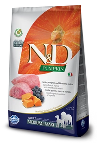 Farmina N&D Pumpkin Grain Free Canine Adult Medium&Maxi Lamb&Blueberry 2,5kg