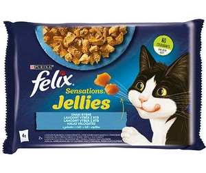 FELIX Sensations Gusturi de Pește în Jeleu 4x85g