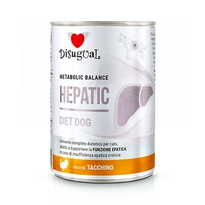 Disugual Hrană umedă pentru câini Veterinary HEPATIC Curcan (adult) 400g