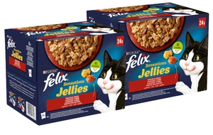 Felix Sensations Jellies Arome de câmpie în jeleu 48x85g