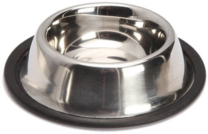 Bol metalic pe cauciuc antiderapant 0.45l