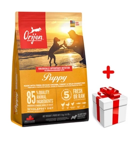 ORIJEN Dog Puppy 2kg + surpriză pentru câine GRATUIT!