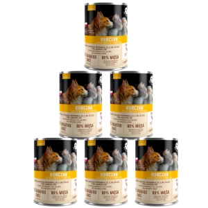 PetRepublic bucăți în sos cu pui (sterilizat) 6x400g pentru pisici