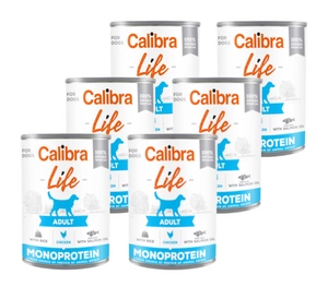 CALIBRA Dog Life Adult Pui cu orez 6x400g