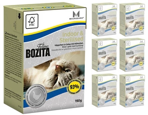 BOZITA Felină Interior Sterilizat 6x190g