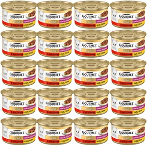Purina Gourmet Gold cu carne de vită și pui în sos 72x85g