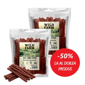 WILD FARM bastonașe de miel 2x500g gustare pentru câini