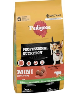 Hrană uscată pentru câini de talie mică PEDIGREE cu carne de vită și legume, 12 kg