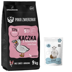 Pet Box - Seventh Heaven - Rață cu somon (răță și somon) 9kg + Pet Box - Lio PEPE Delicatese de miel liofilizate 50g