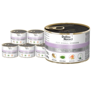 Dolina Noteci Premium pentru rase mici cu iepure, fasole și orez 12x185g